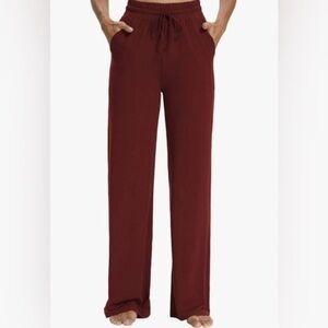 Sarin Mathews - Womens Yoga Sweatpants Wide Leg High Waisted Lounge pants Sz L